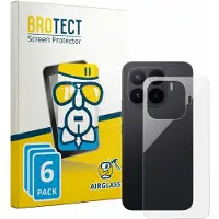 BROTECT Screenprotector 6 Stuks voor Xiaomi 17T Pro (Achterkant) Beschermglas transparant