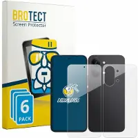 BROTECT Screenprotector 6 Stuks voor Xiaomi Poco X8 Pro Max (Voor+Achter) Beschermglas transparant