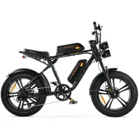 ENGWE M20 - Elektrische Fatbike incl. kettingslot - 20 inch - 250W motor - Actieradius tot 150 km - 7 versnellingen - Schijfremmen - 1248Wh accu - Voorvering - Zwart