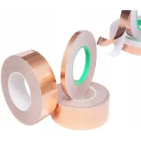 Rosfix Koperband Zelfklevend - Enkelzijdig Geleidend - 15 mm X 50 m, 0,05 mm
