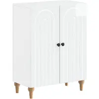 vidaXL Badkamer Opbergkast ALKMAAR Hoogglans Wit 59,5 x 31 x 80 cm