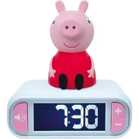 Pipsa Possu Peppa Pig Nachtlampje Wekker met geluiden