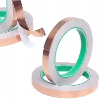 Rosfix Koperband Elektrisch - Eenzijdig Geleidend Koper - 8 Mm X 50 M, 0,05 Mm - Voor Glas-in-Lood