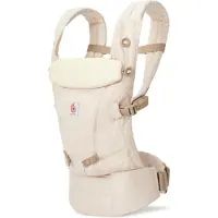 Ergobaby draagzak Adapt Linen - Naturel Linen - ergonomische draagzak vanaf geboorte - maat 56 tot 86/92 - 3 Draagposities