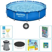 Bestway Steel Pro, ronde opblaasbare zwembad - 366x76 cm - 5-delig, model S231