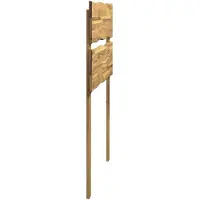 vidaXL Live Edge Hoofdbord ROSTOCK Witgewassen 75 cm