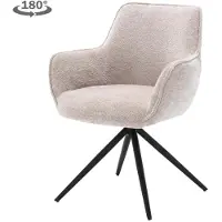 Tower Living Eetkamerstoel Fondo - Zand Stof - 62x63x85cm