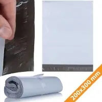 Rosfix Verzendzak Zelfklevend - Wit LDPE 200x300 mm 50µm - 100 Stuks - Waterdicht Scheurbestendig