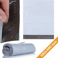 Rosfix Verzendzakken Zelfklevend - Wit LDPE 50µm - 380x480 mm 100 Stuks - Voor Pakketverzending
