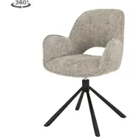 Tower Living Eetkamerstoel Isola - Beige Stof - 64x63x89cm