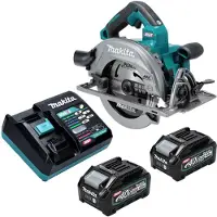 Makita HS 003 GM201 accu-handcirkelzaag 40 V max. 190 mm borstelloos + 2x accu 4,0 Ah + oplader