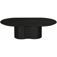 Giga Meubel Salontafel Ava Ovaal Zwart 120cm