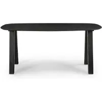 Giga Meubel Eettafel Sensi Zwart Deens Ovaal 200cm