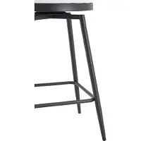 HAUSS SPOLE Barkruk - Windsor-Stijl - Set Van 2 - Gewatteerde Zitting Met Rugleuning En Voetensteun - Voor Keukenbar En Horeca - Kunstleer Wit