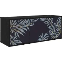 vidaXL Wand gemonteerd TV Kast DOKKUM 102 x 33 x 40 cm Zwart eiken