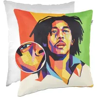 ANRO Bob Marley Sierkussen 40x40 cm - Gobelin - Inclusief vulling