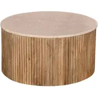Giga Meubel Salontafel Davi Marmer Naturel Rond 70cm