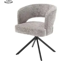 Tower Living Eetkamerstoel Mura - Zilver Stof - 62x60x81cm