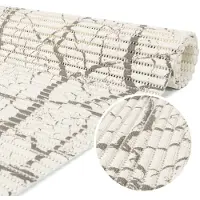 ANRO Badmat Marmer Grijs 65x1500cm Antislip Douchemat Afwasbaar Sneldrogend