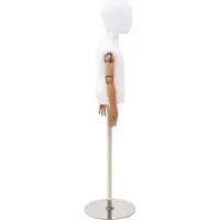 vidaXL Verstelbare 120-157 cm Mannequin met Basis Uniseks PP Wit