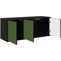 vidaXL Wand gemonteerd TV Kast GELEEN 102 x 33 x 40 cm Zwart eiken