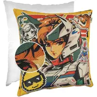 ANRO Sierkussen Manga Robot 40x40cm – Gobelin Digitale Druk Inclusief Vulling Kunst Bank Woonkamer