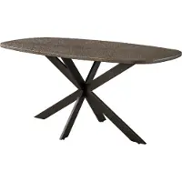 Nest of Nora Eettafel Tovia - Deens ovaal 180 cm - Brons liquid metal