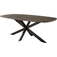 Nest of Nora Eettafel Tovia - Deens ovaal 215 cm - Brons liquid metal