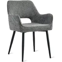Nest of Nora Set van 2 - Eetkamerstoelen Ronn - Stof - Antraciet