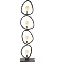 Nest of Nora Vloerlamp Sola - 4-lichts rond - Zwart