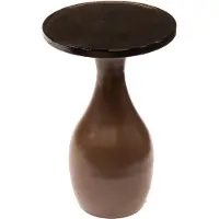 Nest of Nora Bijzettafel Olav - Rond - Metaal - Antiek koper