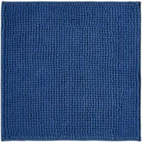 Famanu – Badmat van soft chenille met anti-slip, super absorberend en machinewasbaar, 45 x 45 cm, blauw