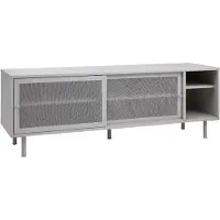 Nest of Nora TV meubel Evin - Metaal 160 cm - 2 deurtjes en open vakken - Greige