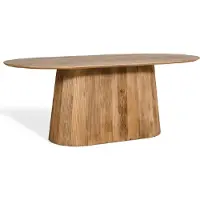 Nest of Nora Ovale eettafel Nala - mangohout 180 cm - Lichtbruin