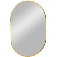 Nest of Nora Wandspiegel rechthoekig 50x80 cm - Aluminium frame - Brass