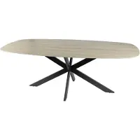 Nest of Nora Eettafel Nino - Deens ovaal 180cm - Keramiek travertin