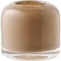 Nest of Nora Set van 2 - Theelichthouder - Mondgeblazen glas ø8x7.5 cm - Bruin