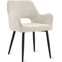 Nest of Nora Set van 2 - Eetkamerstoelen Ronn - Stof - Beige