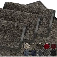 Famanu – Deurmat bruin grijs 40x60 cm, waterdicht, wasbaar en slijtvast, antislip voor entree en gang