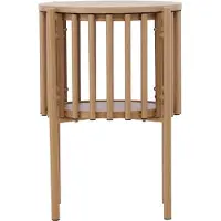 Nest of Nora Bijzettafel rond Scandinavisch design 45x65 cm - Houtlook - Nature