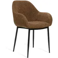 Nest of Nora Set van 2 - Eetkamerstoelen Elya - Stof - Comfortabel Design - Bruin