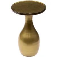 Nest of Nora Bijzettafel Olav - Rond - Metaal - Antiek Goud