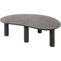 Nest of Nora Salontafel Sena - Niervormig 110 cm - Massief teak hout - Espresso