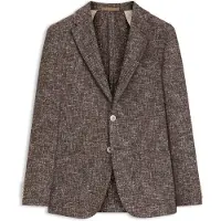 BOSS Slim-fit blazer van materiaal met microdessin Maat 50