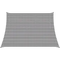 Syfax Zonneschaduwzeil Antraciet en Wit 4 / 5 x 3 m HDPE