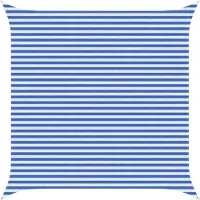 Syfax Zonneschaduwzeil Blauw en Wit 4,5 x 4,5 m HDPE