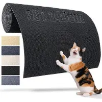 OEM Krabmat 240 x 30 cm, zwart. Zelfmontage. Wandplanken om katten te laten krabben