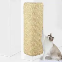 OEM Krabmat voor katten, 30 x 60 cm, sisal, bescherming voor de vloer, crème kleur, beschermhoes voor huisdieren