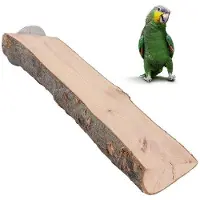 OEM Huisdieren speelplaats met houten schommel - 7-8/18 cm groot - Speelgoed voor huisdieren - Houten vogel speelplaats