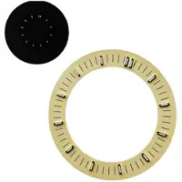OEM Wijzerplaat, met lichtgevende functie, compatibel met NH70/NH35/NH36, goudkleurig
